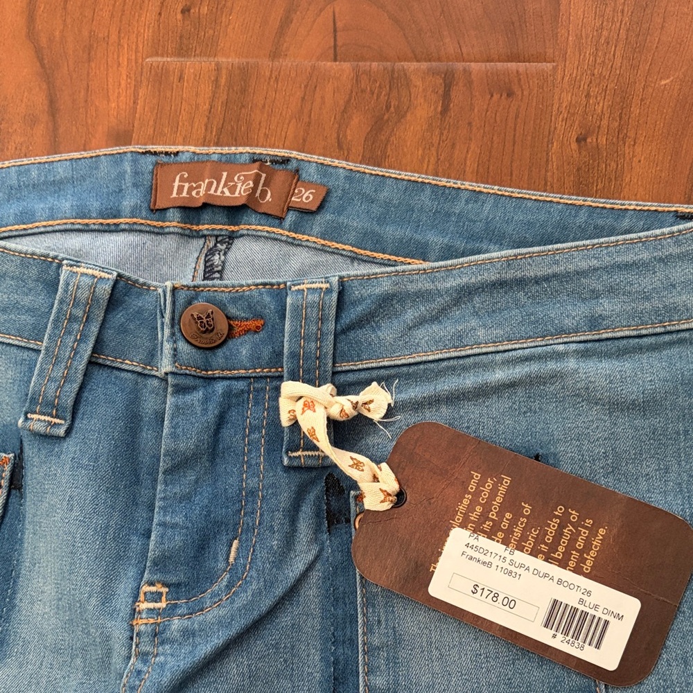 Frankie B. Light Blue Flare Jeans - Picture 2 of 7